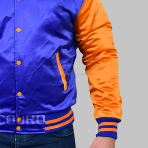 Vente en gros OEM vestes universitaires en satin de soie de haute qualité nouveauté veste de baseball personnalisée à la mode pour l'extérieur et l'école secondaire - Product Image 3