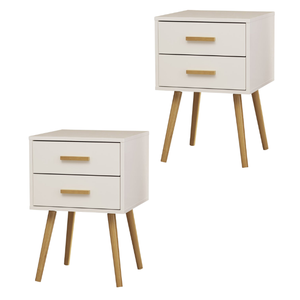 Tables de chevet armoire de rangement moderne minimaliste meubles de chambre rangement de chevet en bois pour chambre villa hôtel - Product Image 3
