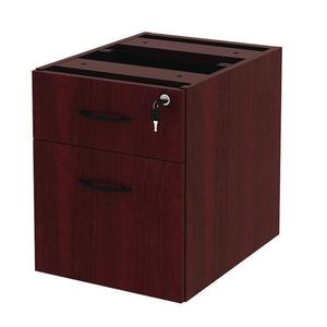 Alera Valencia Series - Pedestal para archivador colgante de 2 cajones, 15,63 pulgadas. X 20.5 Pulgadas X 19.25 pulgadas Organizador de Oficina con Acabado en Caoba - Product Image 2