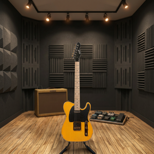 Guitarra Eléctrica Slick Guitar SL55KM, Color Butterscotch Envejecido, Pastillas Dobles de Bobina Simple, Diapasón de Arce, cop3 - Product Image 3