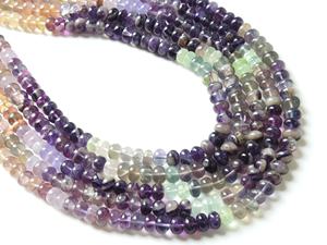 Cuentas sueltas verdes redondas lisas multicolores de fluorita Natural, 6-7mm, 16 "de longitud, agujero de 0,5mm para unidad de fabricación de joyas, hebra PME - Product Image 3