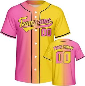 OEM Custom Baseball Jersey <b>Set</b> Full Sublimation <b>Printed</b> Uniform with Custom Logo Baseball Jersey for Men - Product Image 1