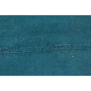 Tapis turc 4,9 x 10,9 pieds, tapis bleu abstrait en laine - Product Image 5