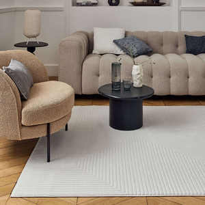 Tapis géométrique crème Carmel 6040 80x150 cm – Ensemble de décoration intérieure élégant - Product Image 2