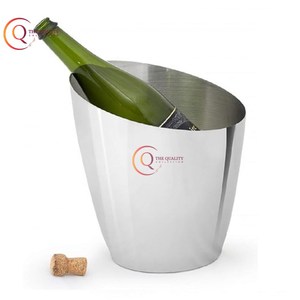 Enfriadores de champán de cubo de hielo para bebidas de acero inoxidable antiguo para Bar, fiesta, restaurante y Hotel de The Quality Collection - Product Image 1