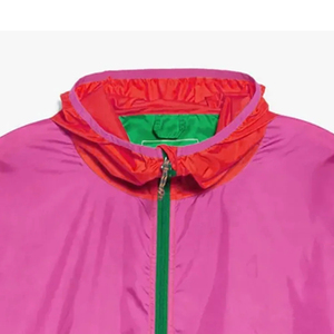 Chaqueta cortavientos transpirable impermeable de soporte largo con revestimiento ligero personalizado para hombres Impresión por sublimación de logotipo personalizado - Product Image 2