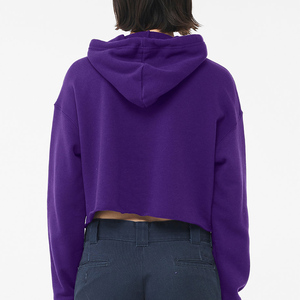 Sudadera corta para mujer con logotipo personalizado, sudadera corta de forro polar premium, nuevo diseño, proveedor mayorista - Product Image 3