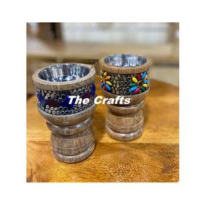 Set Of Two Different Size Bakhoor Incense <b>Burner</b> In Wooden Round Shape Mabkhara For Home Hotel <b>Fragrances</b> Use - Product Image 5