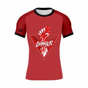 BJJ MMA Rash Guard hommes collants de Compression t-shirt personnalisé imprimé hommes manches courtes Spandex Rash Guard hommes Rash Guard Surf - Product Image 1