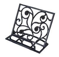 Porte-livres décoratif en métal fer forgé, support pour carnets en fil métallique, présentoir de bureau pour magazines au prix le plus bas