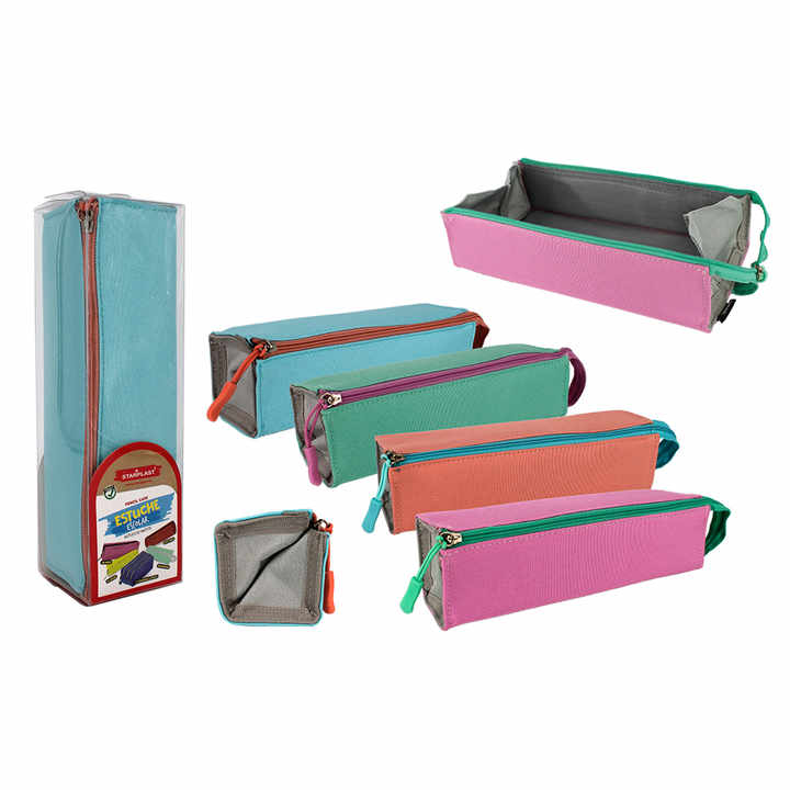 Pastel Color Diamond 1 Zipper Pencil Case