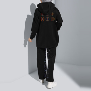 Nouveaux ensembles de 2 pièces les plus vendus, fournisseur arabe, vêtements islamiques à manches longues pour femmes, abaya, tenue de sport musulmane modeste pour femmes - Product Image 4