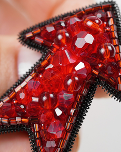 Broche bordado moderno hilo de algodón de seda lentejuelas bordado hecho a mano pin bordado solapa pin bordado moda broche - Product Image 5