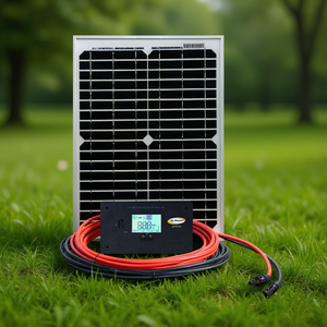 Kit solaire hors réseau Go Power GP-ECO-20 20W polycristallin avec contrôleur au plomb-acide 10A - Product Image 3