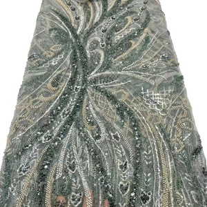 Nouveautés Sequin French Lace Swiss Voile Lace tissu coton dentelle pour hommes - Product Image 5