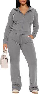 Conjunto Deportivo Casual de Felpa para Mujer, Estilo Invernal, Secado Rápido, Transpirable, Corte Regular - Product Image 2