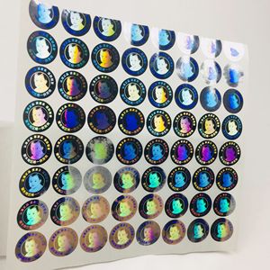 Laser Anti-Counterfeit Labels Holographic Tamper-Evident <b>Stickers</b> Custom PET Waterproof Oil-Proof Barcode Laminated - Product Image 4
