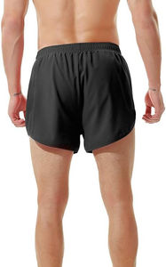 2025 unisexe 3 pouces toile sport Shorts décontracté séchage rapide Fitness survêtement cordon poches haute qualité Logo personnalisé teint uni - Product Image 3