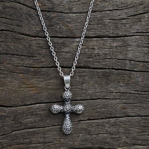 Colgante de Cruz de Plata de Ley 925, Dije de Plata Ligera, Calidad Extrema, 3.9 CM, para Todas las Ocasiones - Product Image 1