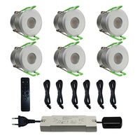Mini Downlight LED Spot de Plafond 35mm Encastré Chambre à coucher Cuisine Spot DC12V Escalier Cabinet Lumières avec Transformateur