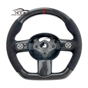 Ever-Carbon Racing ECR <span class=keywords><strong>volant</strong></span> en cuir suédé et Fiber de carbone pour <span class=keywords><strong>Mini</strong></span> Cooper <span class=keywords><strong>R53</strong></span> - Product Image 1