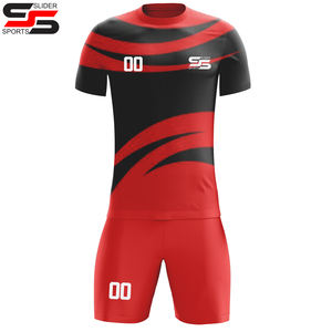 Kits de entrenamiento de equipo sublimados con logotipo personalizado, camiseta, pantalones cortos, conjuntos completos de uniformes, camisetas de fútbol, ropa de fútbol para hombres - Product Image 6