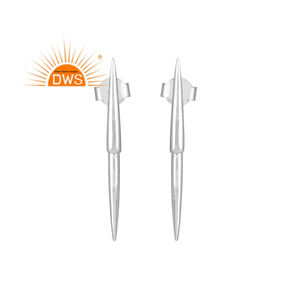 Meilleure vente Fine Sterling Silver Pen Design Dangle Boucle d'oreille Bijoux personnalisés pour les femmes Cadeau pour elle - Product Image 1