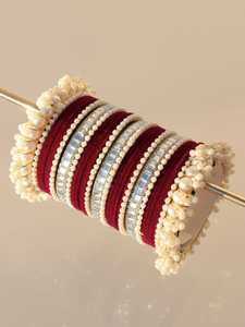 Prix raisonnables verre Churiya ensemble pour fête et mariage porter Offre Spéciale bas quantité minimale de commande haute qualité femmes bijoux verre bracelets ensembles - Product Image 4