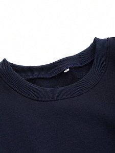 Sudaderas Unisex de Alta Calidad, 100% Algodón, Estilo Holgado, Diseño Sólido, Ropa Casual de Invierno con Cuello Redondo para Hombre - Product Image 2