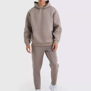 Personnalisez les ensembles de joggings unis unisexes de haute qualité Pull personnalisé Sweat à capuche surdimensionné et pantalon de survêtement respirant - Product Image 1