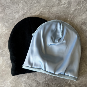 Wholesale Winter Beanie Warm <b>Hat</b> Jacquard Knitted <b>Hats</b> Silk <b>Lined</b> Beanie With <b>Satin</b> Lining - Product Image 2