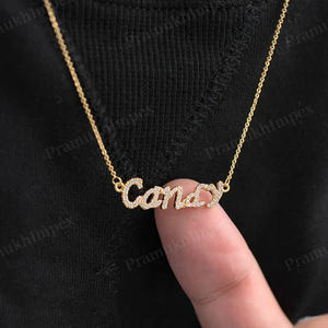 Colgante de diamante Moissanite minimalista antiguo, Collar de plata de ley de nueva moda, perfecto para mujeres regalo de aniversario, venta al por mayor - Product Image 5