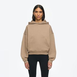Sudadera con capucha de diseño de recién llegados para mujer, estilo personalizable, sudaderas con capucha personalizadas de algodón liso de gran tamaño para mujer, servicio OEM - Product Image 6