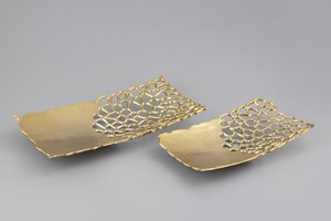 Oval Shape Design Multi Use <b>Tray</b> Metal Serving <b>Tray</b> For <b>Breakfast</b> & Dinner Decorative <b>Tray</b> For Hotel & Home Use With Hammered - Product Image 5