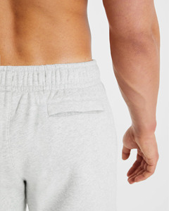 Logo personnalisé gris chiné hommes surdimensionnés Gym Joggers élastique cordon de serrage pantalons de survêtement & poignets pantalons pour hommes avec poches - Product Image 3