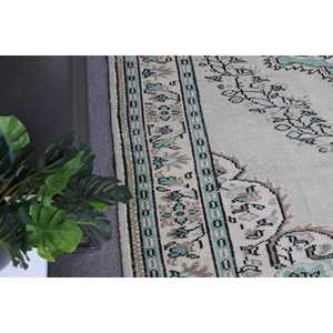 พรมตุรกีขนาดใหญ่ 5.8x8.7 ฟุต พรมลายปะติดสีน้ำตาลวินเทจ - Product Image 3