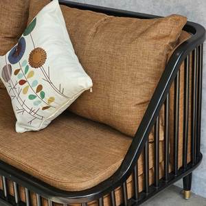 Sofa <b>Bench</b> with Wooden Slats & Fabric Upholstery 180x80cm Convertible SFB68089 - Product Image 4