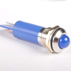 6/8/12/16mm lampada pilota di segnalazione impermeabile 0-220V indicatore luminoso a LED 2 perni - Product Image 3