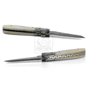 มีดพับเหล็กดามัสกัสทำมือ DD-FK-686กระเป๋ามีดพกระดูกอูฐมีดล่าสัตว์ใช้งานกลางแจ้งเครื่องมืออเนกประสงค์ - Product Image 6