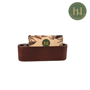 Ensemble de bureau organisateur de bureau porte-carte nominative en bois naturel écologique de style professionnel - Product Image 3