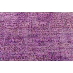 Alfombra Turca Vintage de 5.4x5.3 pies (164x161 cm), Alfombra Floral Morada - Product Image 5