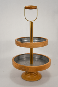 ชั้นวางเค้กทรงกลมแบบ2ชั้นอุปกรณ์ตกแต่งบ้านที่วางกลางเค้กผลไม้คัพเค้ก - Product Image 2