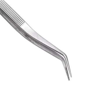 Pince dentaire manuelle à pointe droite en acier inoxydable, outil de précision réutilisable et écologique pour laboratoire chirurgical dentaire et clinique - Product Image 3