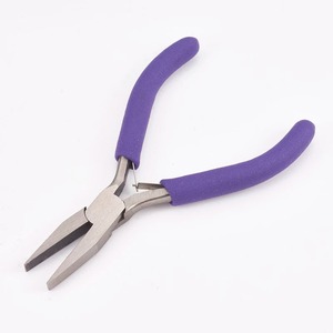 Jewelry <b>Pliers</b> Tools for Jewelry Making <b>Flat</b> <b>Nose</b> <b>Pliers</b> Polishing Jewelry Making Tools 12x7.3x0.9cm - Product Image 1