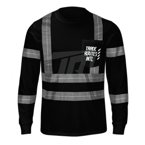 Ensemble de travail imperméable en polyester de haute qualité | Bavoir | Chemise boutonnée | Ras du cou Professionnels qualifiés ANSI Classe 1 - Product Image 2