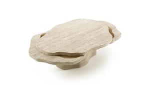 Juego de Mesas de Centro de Travertino Premium con Forma de Nube, Diseño Esculpido Moderno, Centro de Mesa de Lujo Hecho a Mano y Duradero - Product Image 2