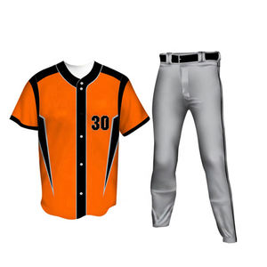 Ropa deportiva personalizada para hombres jóvenes, uniformes de béisbol de softbol de la mejor calidad, chaqueta de tira impresa, pantalones cortos, Jersey de sublimación al por mayor - Product Image 6