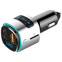 Chargeur de voiture double USB, kit mains libres pour voiture, lecteur MP3, émetteur FM pour voiture, modulateur FM sans fil