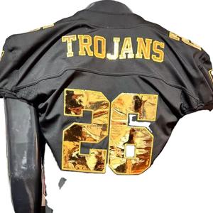 Maillot de football américain brodé de grande taille, respirant et extensible, pantalon de sublimation, Pakistan Made Real photos Factory Good - Product Image 1