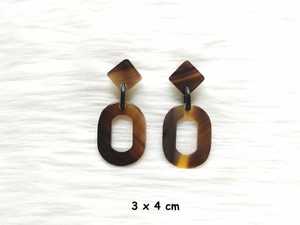 Pendientes de cuerno de búfalo hechos a mano para mujer, joyería de moda natural y ecológica | Diseño ligero y elegante - Product Image 2